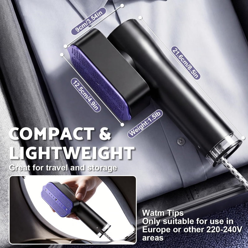 Portable Handheld Clothes Steamer for Home & Travel