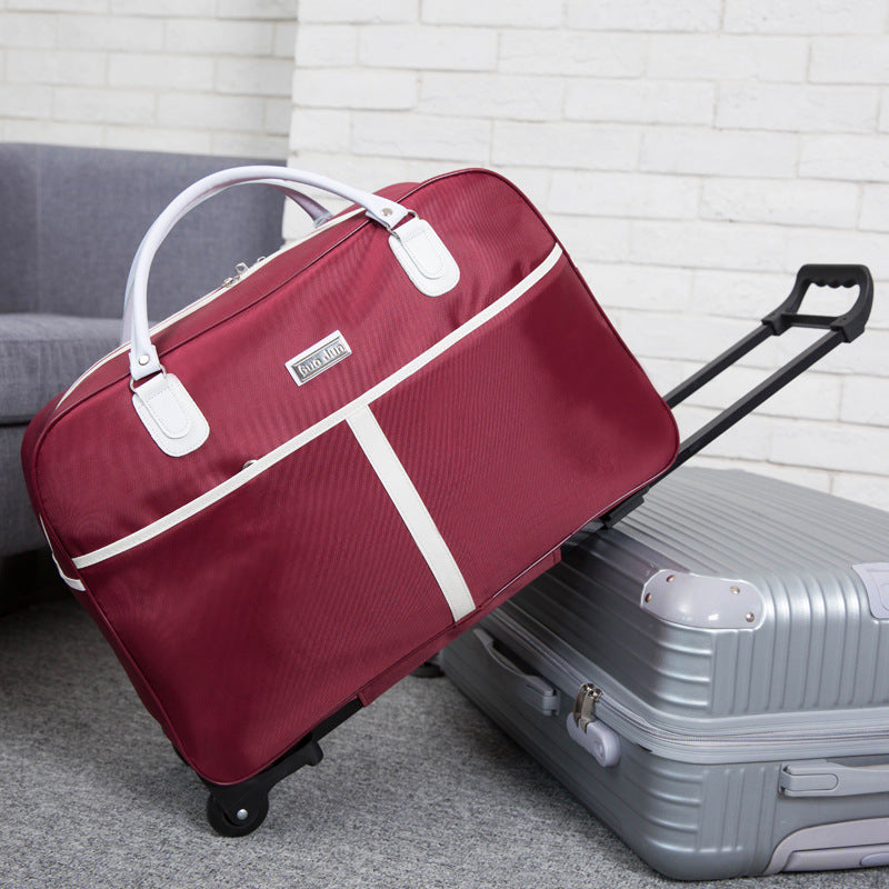 Large-Capacity Trolley Bag Portable Short-Distance Travel Duffel Bag