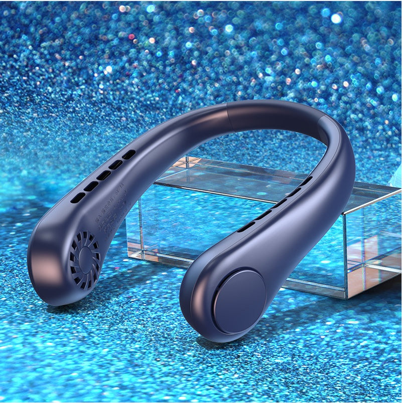 ❄️ Stay Cool Anywhere – Portable Bladeless Neck Fan