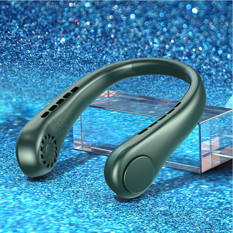 ❄️ Stay Cool Anywhere – Portable Bladeless Neck Fan