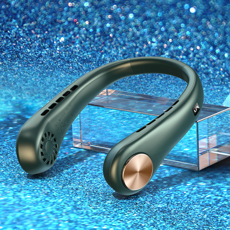 ❄️ Stay Cool Anywhere – Portable Bladeless Neck Fan