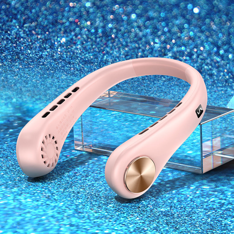 ❄️ Stay Cool Anywhere – Portable Bladeless Neck Fan