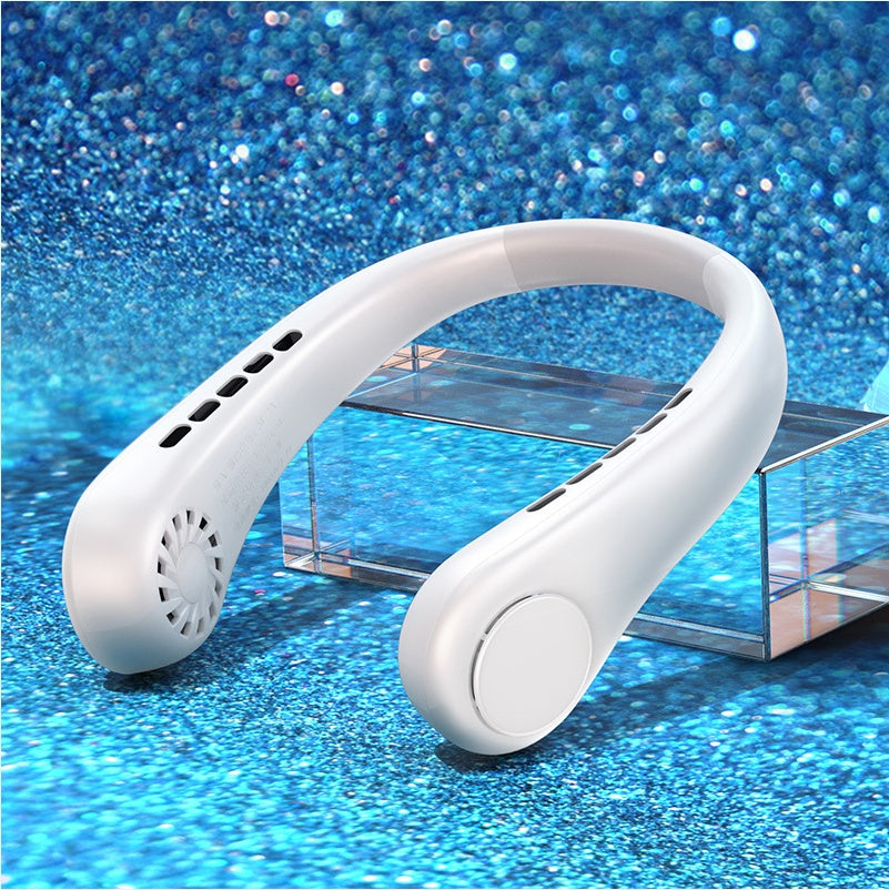 ❄️ Stay Cool Anywhere – Portable Bladeless Neck Fan