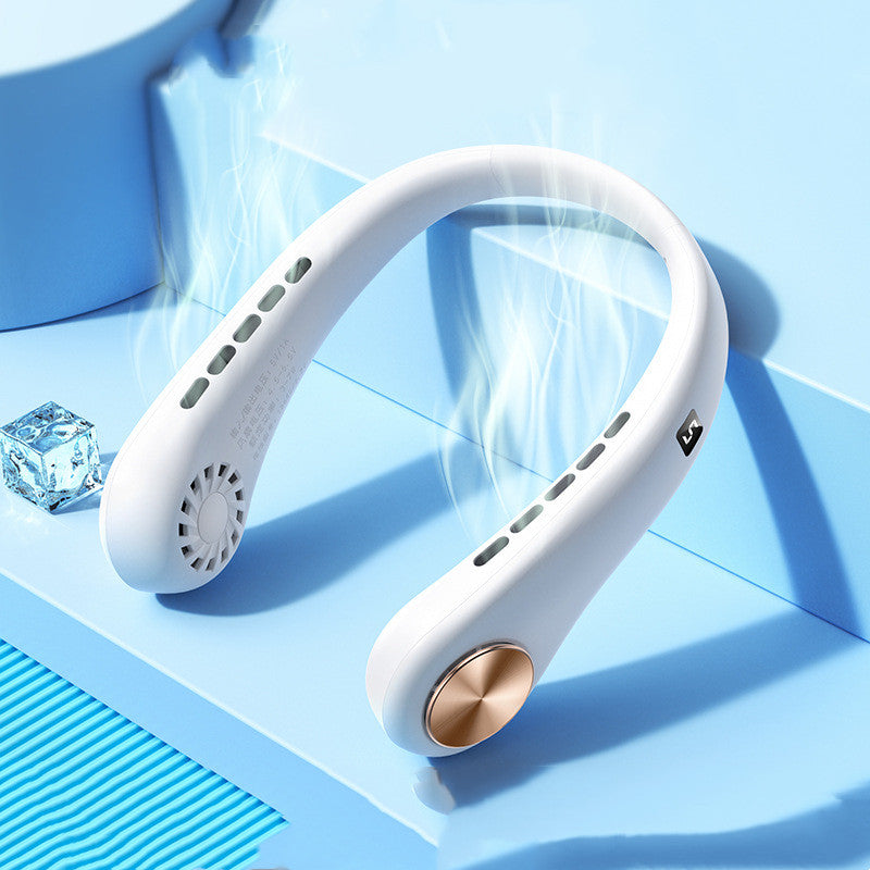 ❄️ Stay Cool Anywhere – Portable Bladeless Neck Fan