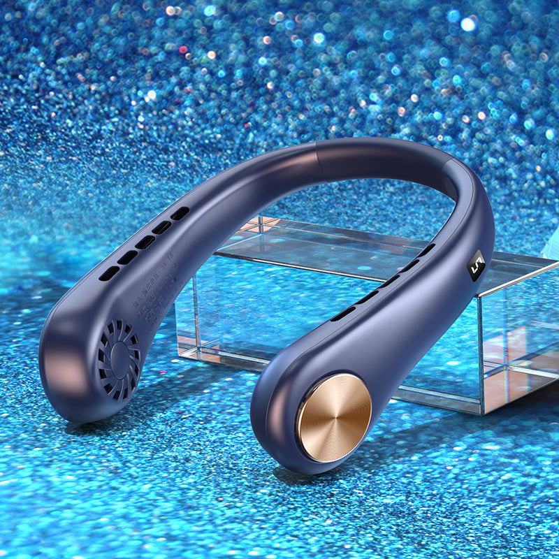 ❄️ Stay Cool Anywhere – Portable Bladeless Neck Fan