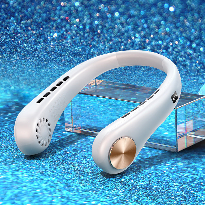 ❄️ Stay Cool Anywhere – Portable Bladeless Neck Fan
